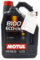 MOTUL 8100 ECO-CLEAN 5W30 C2 FIAT 9.55535-S1 5L