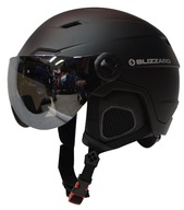 Prilba Blizzard DOUBLE VISOR čierna / strieborná zrkadlová 60-63cm L/XL