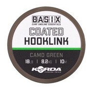 Korda Basix Coated Hooklink 18lb 10m Camo Green Durable