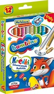 BAMBINO HRUBÉ pastelky, ceruzky, 12 farieb, 249 W-wa