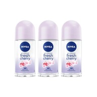 Nivea Fresh Cherry Antiperspirant Roll-on 3 kusy