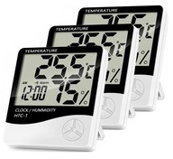 3 x TEPLOMER MINI METEOSTANICA POČASIE HYGROMETER BATÉRIA