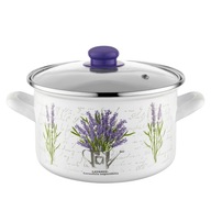 Hrniec smaltovaný Pleszew Bouquet 22 cm 5,3 l