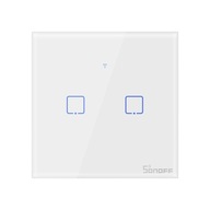 Dotykový spínač svetiel WiFi + RF 433 Sonoff T1 EU TX (2-kanálový)