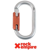 Oceľová twist lock oválna karabína Rock Empire – Steel Oval 2T O-KL-2T