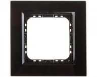 SONATA 1-násobný rám sklo/čierne R-1RGC/32/25