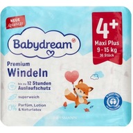 BABYDREAM Premium Maxi + 4+ plienky 9-15 kg 36 ks