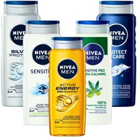 NIVEA PÁNSKE SPRCHOVÉ GÉLY SADA 5 X 500 ML PÁNSKE MIX GÉLY