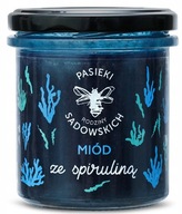 MED SO SPIRULINOU 430g PRIRODZENE KRÁSNA, MODRÁ FARBA