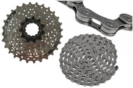 7-RÝCHLOSTNÁ SADA KAZETY SHIMANO HG41 11-28 + H REŤAZ