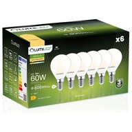 6x LED žiarovka E14 GUĽA 7W = 60W 3000K Teplá FILAMENTOVÁ MLIEČNA DEKORATÍVA