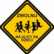 Nápis SPOMAL Na ulici je detí 40/40