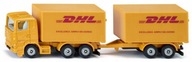 Nákladné auto DHL 1694 siku s prívesom