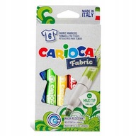 Značkovače na látky 6 farieb CARIOCA Fabric