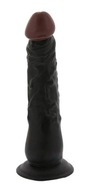 BLACK GEL DILDO DOLIE 8'' NMC S PRÍSAVKOU