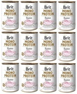 Brit Mono Protein Rabbit 12 x 400g - s králikom