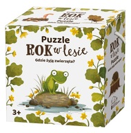 Rok v lese. Kde žijú zvieratá? Puzzle