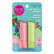 Eos Sunset Sips Cherry Melon Balzam na pery Wild Cherry Slushie Melon 2 bal