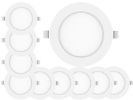 10x stropná panelová lampa LED 12W držiak lampy 4000K pre závesný strop