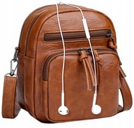 Dámska boho kožená kabelka CROSSBODY