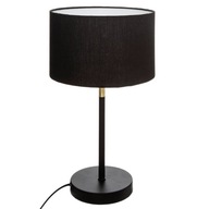 STOLNÁ NOČNÁ LAMPA čierna s tienidlom JULE 22x42