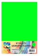 Etiketový samolepiaci papier A4 zelený fluo A'25