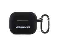 Silikónové puzdro AMG s bielym logom pre Airpods Pro 2 Black