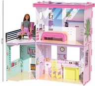 BARBIE DREAM HOUSE 4 MONTÁŽNE IZBY PRE BÁBIKY