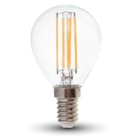 LED žiarovka V-TAC 4W Filament E14 P45 Ball VT-199