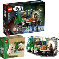 LEGO STAR WARS VIANOČNÁ DIORÁMA MILENNIUM FALCON 40658 + SET LEGO 40571