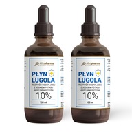 LUGOL'S LIQUID 10% jodid draselný čistý jód 2x100ml