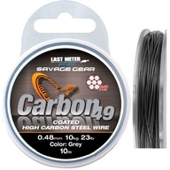 Material Line for Leaders Savage Gear Carbon49 0,48 mm 11 kg 10 m Coated Grey