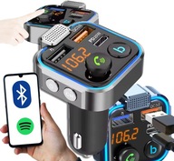 BLUETOOTH AUDIO VYSIELAČ FM MP3 BT RÝCHLA NABÍJAČKA 3X USB QC 3.0 RGB