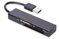 4-portová USB 3.0 SuperSpeed ​​čítačka kariet ,),