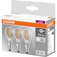 OSRAM Set E14 LED žiarovka 4W 470lm 4000K 3PAK