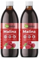 EkaMedica Malina NFC Malinová šťava 100% prírodná 2 x 500 ml