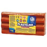 Školská plastelína pre deti Astra 1 kg, červená