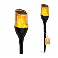 4x LED SOLAR LAMPA POHÁNANÁ V POSTEFEKTE FLAME FLAME FIRE SKYPER