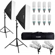 Sada 2x softbox lampy 60x90cm 8x 400W veľká taška