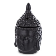 VOSKOVÝ KRB BUDDHA ČIERNY KERAMICKÝ OLEJOVÝ VOSK 19 CM