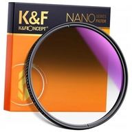 K&F POLOVIČNÝ FILTER sivý NanoX GND8 Soft 52mm