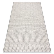 LANOVÝ KOBEREC 80x150 cm HERRINGBONE krémová #B1321