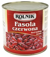 Konzervovaná červená fazuľa Rolnik 2,5kg/1,5kg