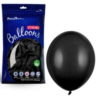 Latexové balóny 23 cm čierne Pastel Black 100 ks