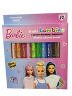 Barbie BAMBINO drevené pastelky 12col. + orezávatko