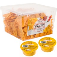 NACHOS 450g ako v kine s omáčkami 2x90g CINEMA syr NACHOS so SYROVOU OMÁČKOU