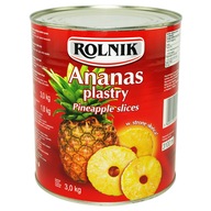 Ananásové plátky 3100 ml Rolnik