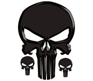 Nálepka Skull Black Skull Punisher TIR UV