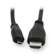 MicroHDMI kábel HDMI 2.0 originálny pre RPi 4 1m