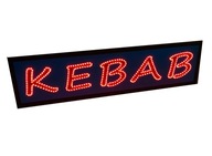 LED reklama KEBAB 120x30 cm neónová vonkajšia tabuľa